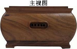 茶炉（黑胡桃正方形双耳型）